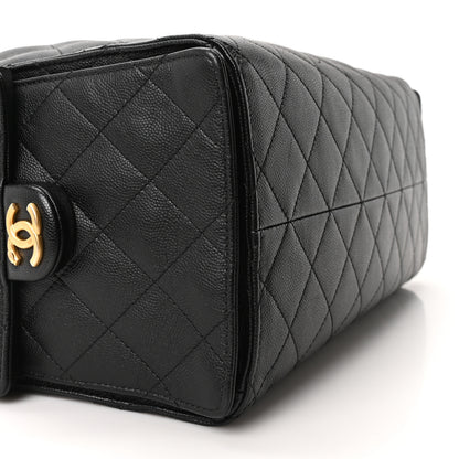Chanel Caviar Quilted Medium Chanel 25 Handbag Black 10 of 12