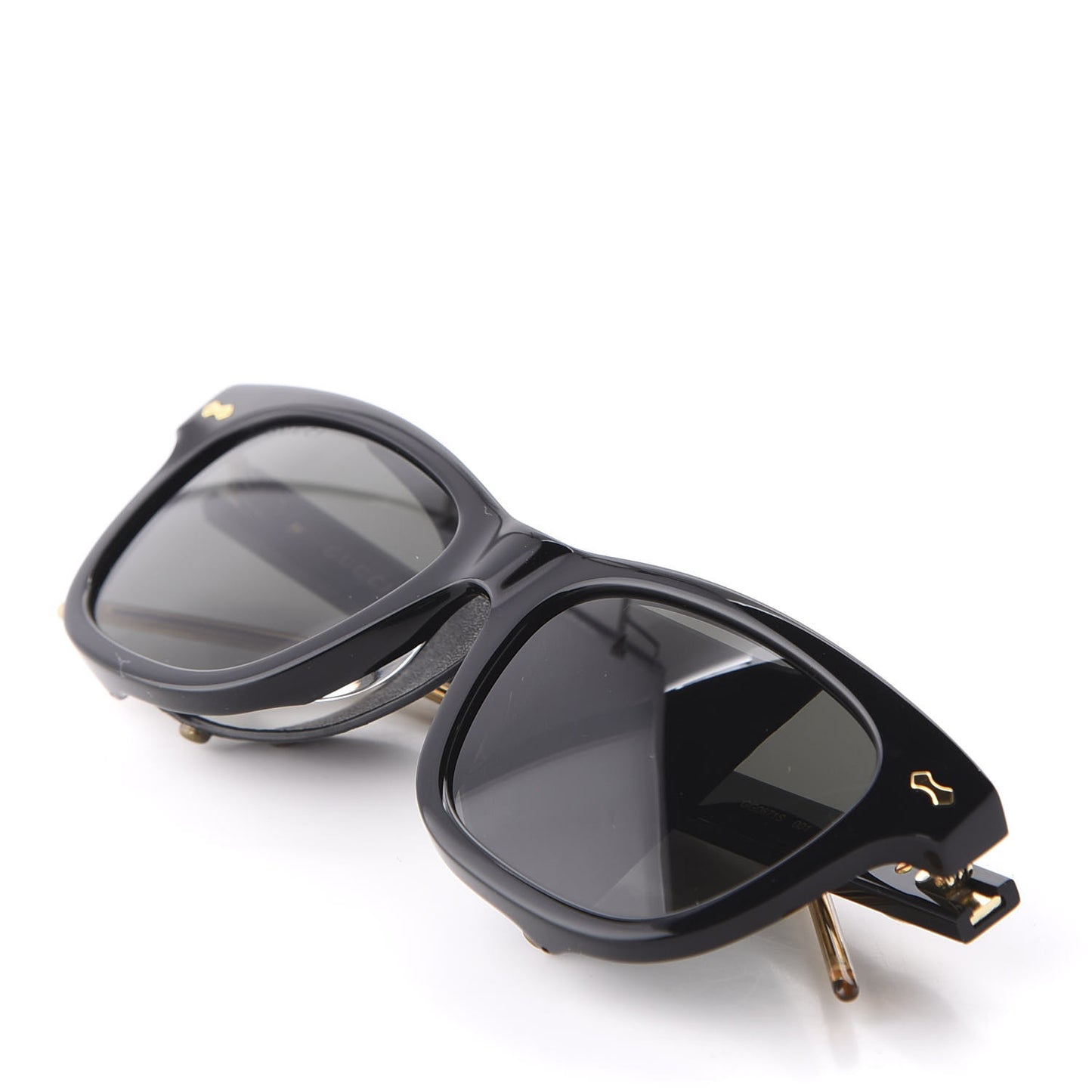 Acetate Square Frame Sunglasses GG0671S Black