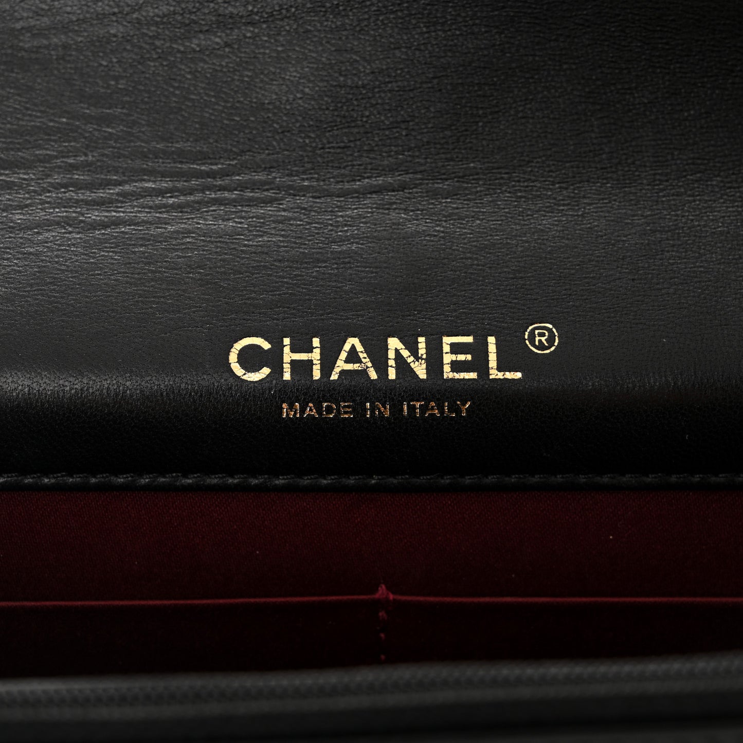 Lambskin Quilted Golden Class Wallet on Chain WOC Black