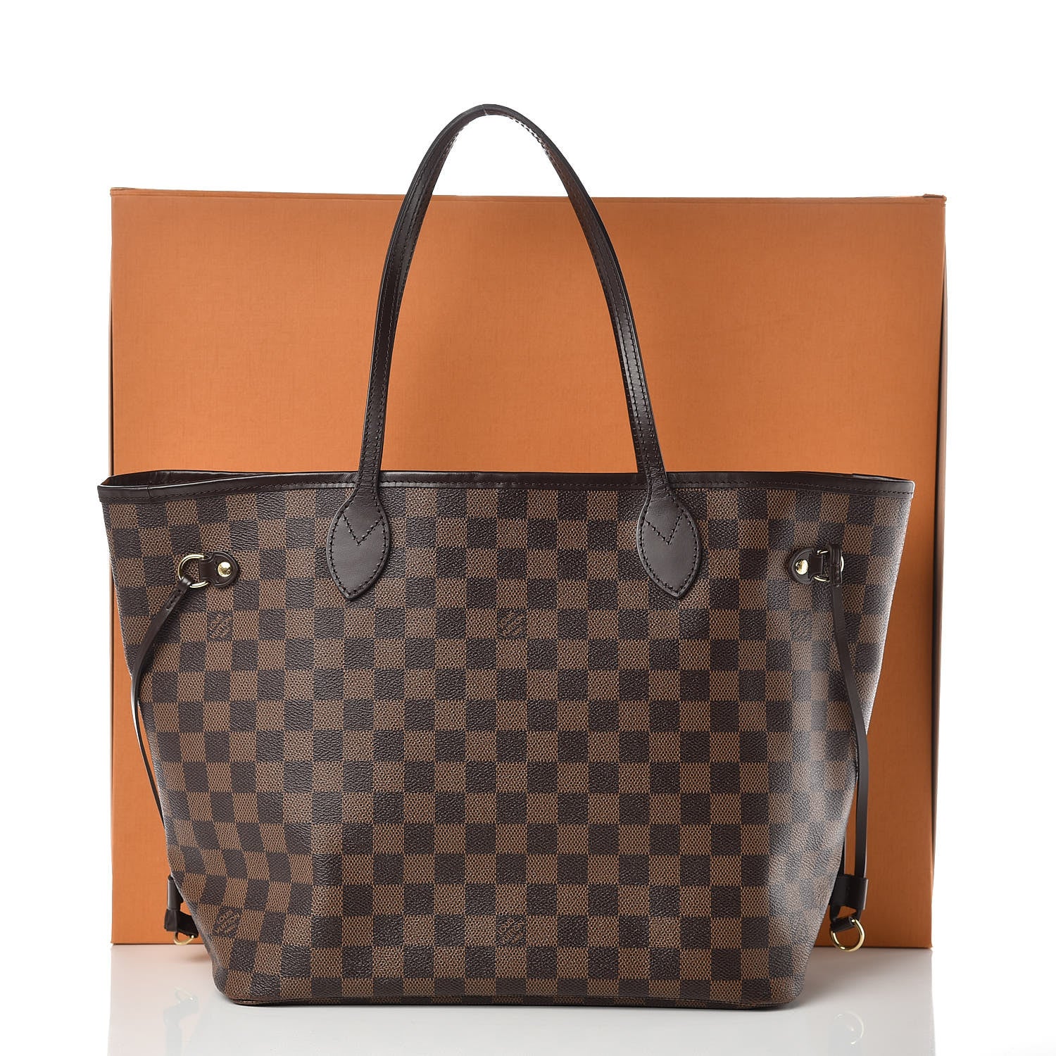 Louis Vuitton Damier Ebene Neo Neverfull MM Rose Ballerine 14 of 14