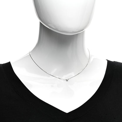 Cartier 18K White Gold Diamond SM D'Amour Pendant Necklace 2 of 4