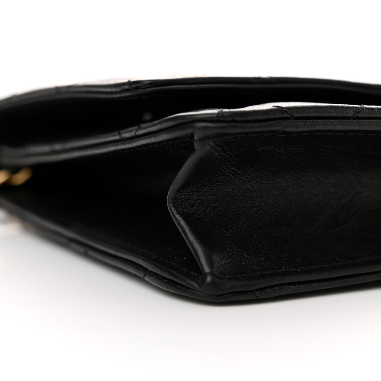 Chanel Aged Calfskin Lucky Charms Casino 2.55 Reissue Wallet on Chain WOC Black 10 of 13