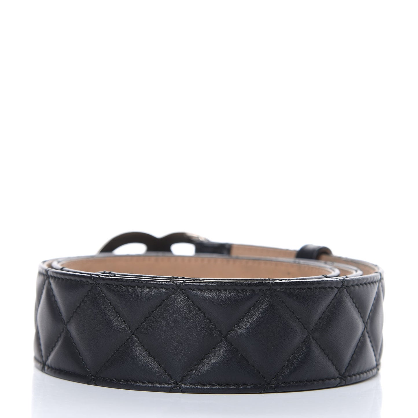 Lambskin Quilted CC Belt 90 36 Black
