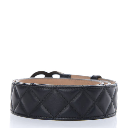 Chanel Lambskin Quilted CC Belt 90 36 Black 3 of 10