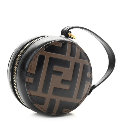 Fendi Calfskin FF 1974 Embossed Help Bag Maya Black 6 of 15