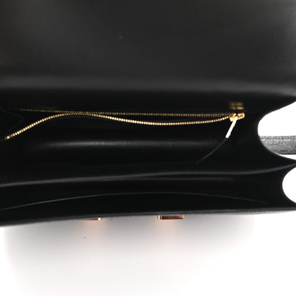 Hermes Ostrich Constance 24 Black 5 of 9
