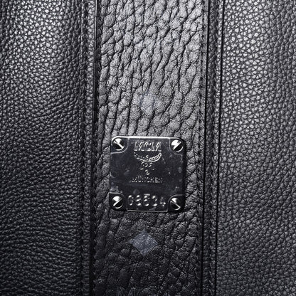 MCM Grained Calfskin Visetos Medium Liz Reversible Shopper Tote Black 12 of 16