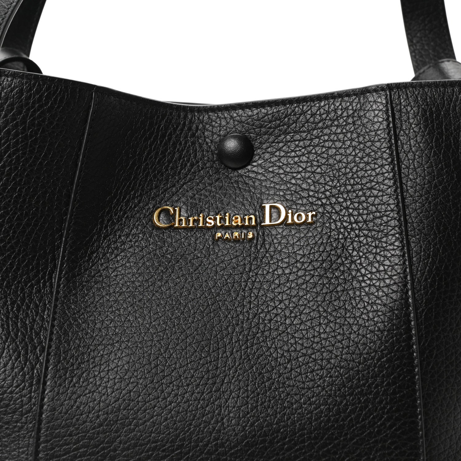 Christian Dior Calfskin Medium Signature Bucket Bag Black 8 of 10