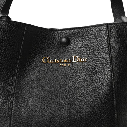 Christian Dior Calfskin Medium Signature Bucket Bag Black 8 of 10