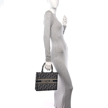 Christian Dior Oblique Small Book Tote Blue Multicolor 2 of 12