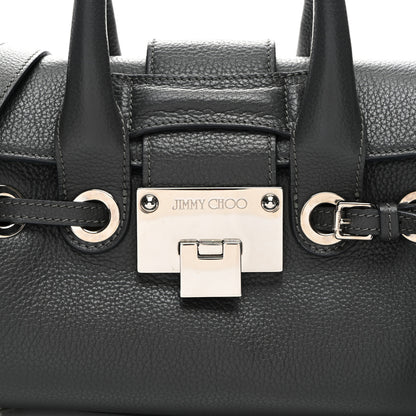 Jimmy Choo Grainy Calfskin Small Rosalie Satchel Grey 7 of 11