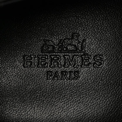 Hermes Calfskin Womens Destin Loafers 38.5 Black 7 of 12