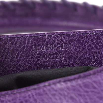 Balenciaga Agneau Classic Gold Hardware City Dark Violet 7 of 9