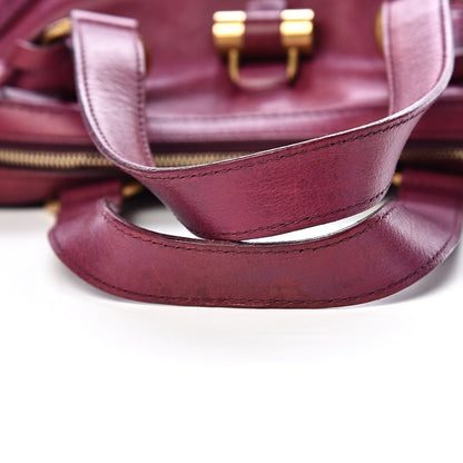 Saint Laurent Calfskin Oversized Muse Black Cherry 11 of 18