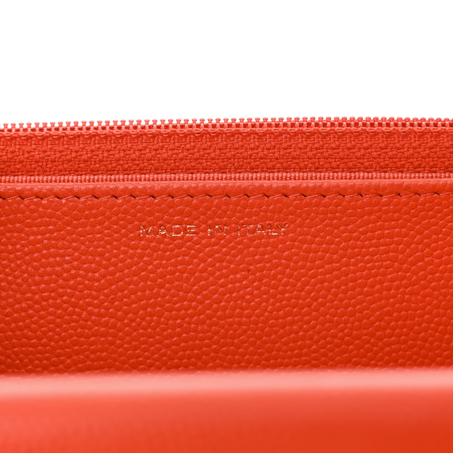Caviar Quilted Wallet on Chain WOC Red