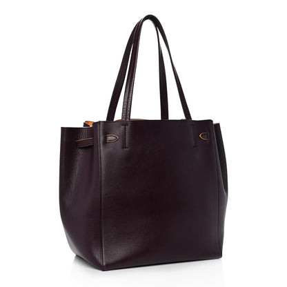Celine Smooth Calfskin Small Tassel Cabas Phantom Burgundy 2 of 18