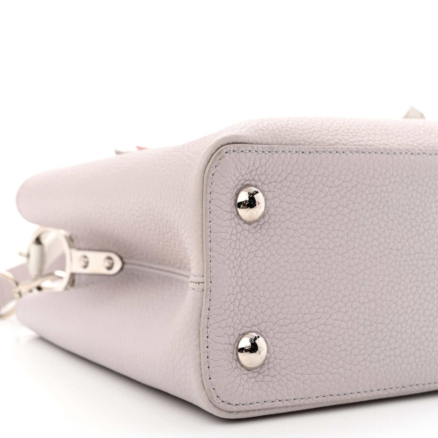Louis Vuitton Taurillon Mechanical Flowers Capucines PM Purple 8 of 9
