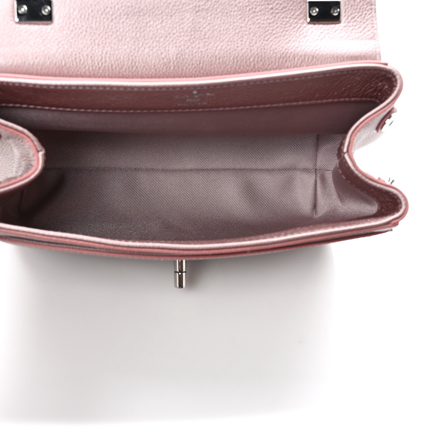 Louis Vuitton Soft Calfskin Eyelet Lockme II Chain Bag BB Rose Gold 5 of 9