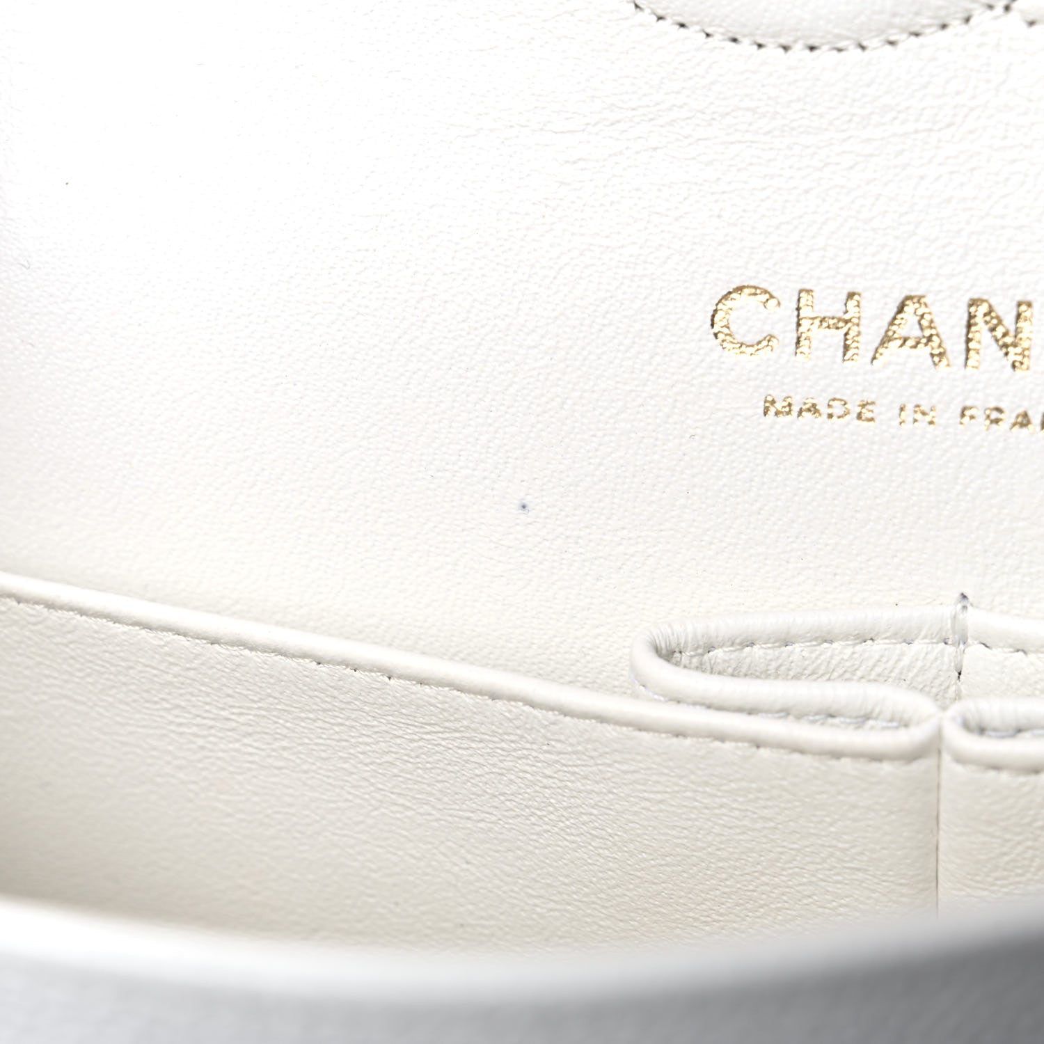 Chanel Caviar Quilted Medium Double Flap White 10 of 16