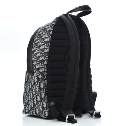 Christian Dior Oblique Calfskin Rider Backpack Beige Black 2 of 8