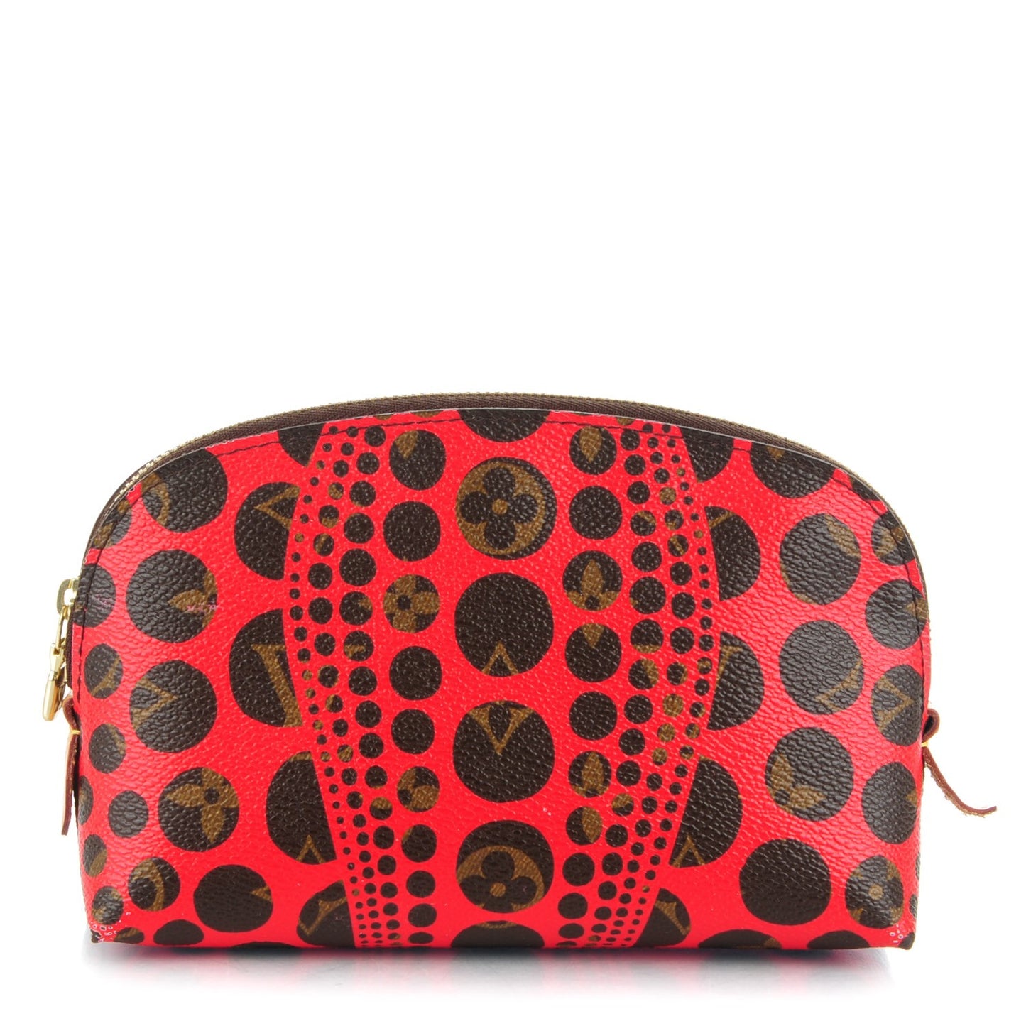 Monogram Kusama Pumpkin Dots Cosmetic Pouch Red