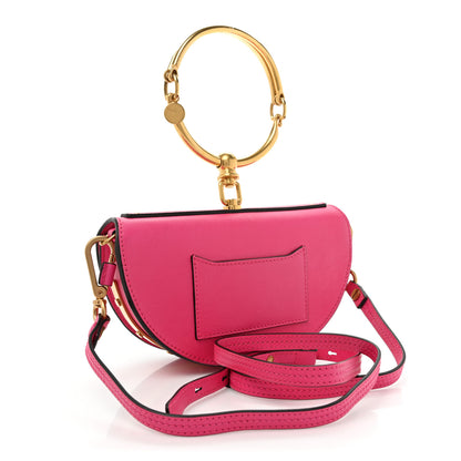 Chloe Calfskin Small Nile Bracelet Minaudiere Bag Fuchsia Rose 3 of 11