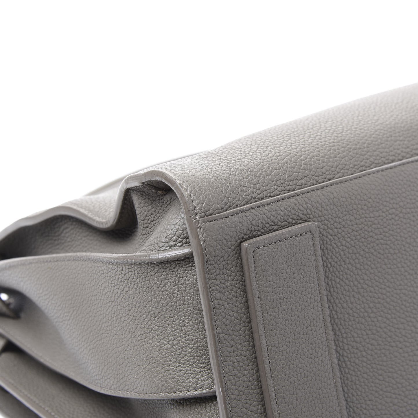 Grained Calfskin Medium Supple Sac De Jour Mouse Grey