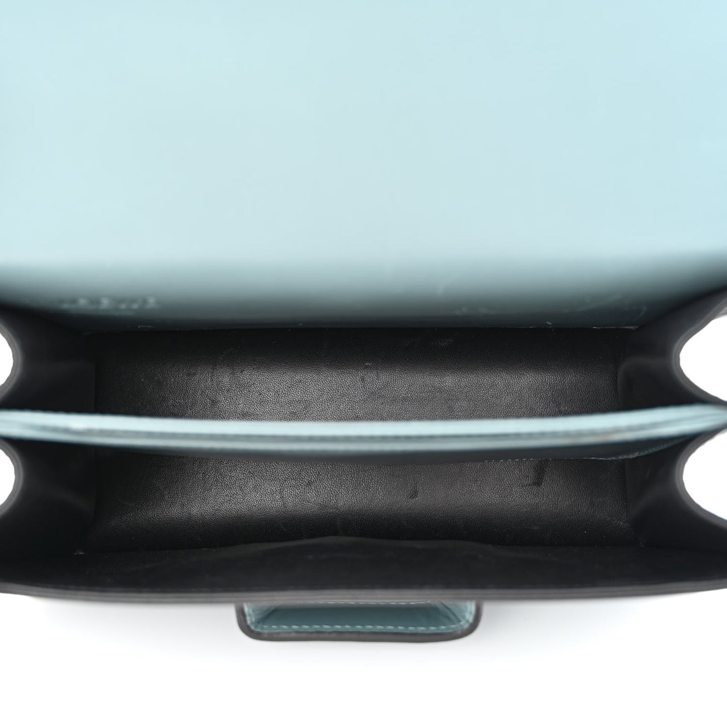 Calfskin Small Barcelona Shoulder Bag Stone Blue