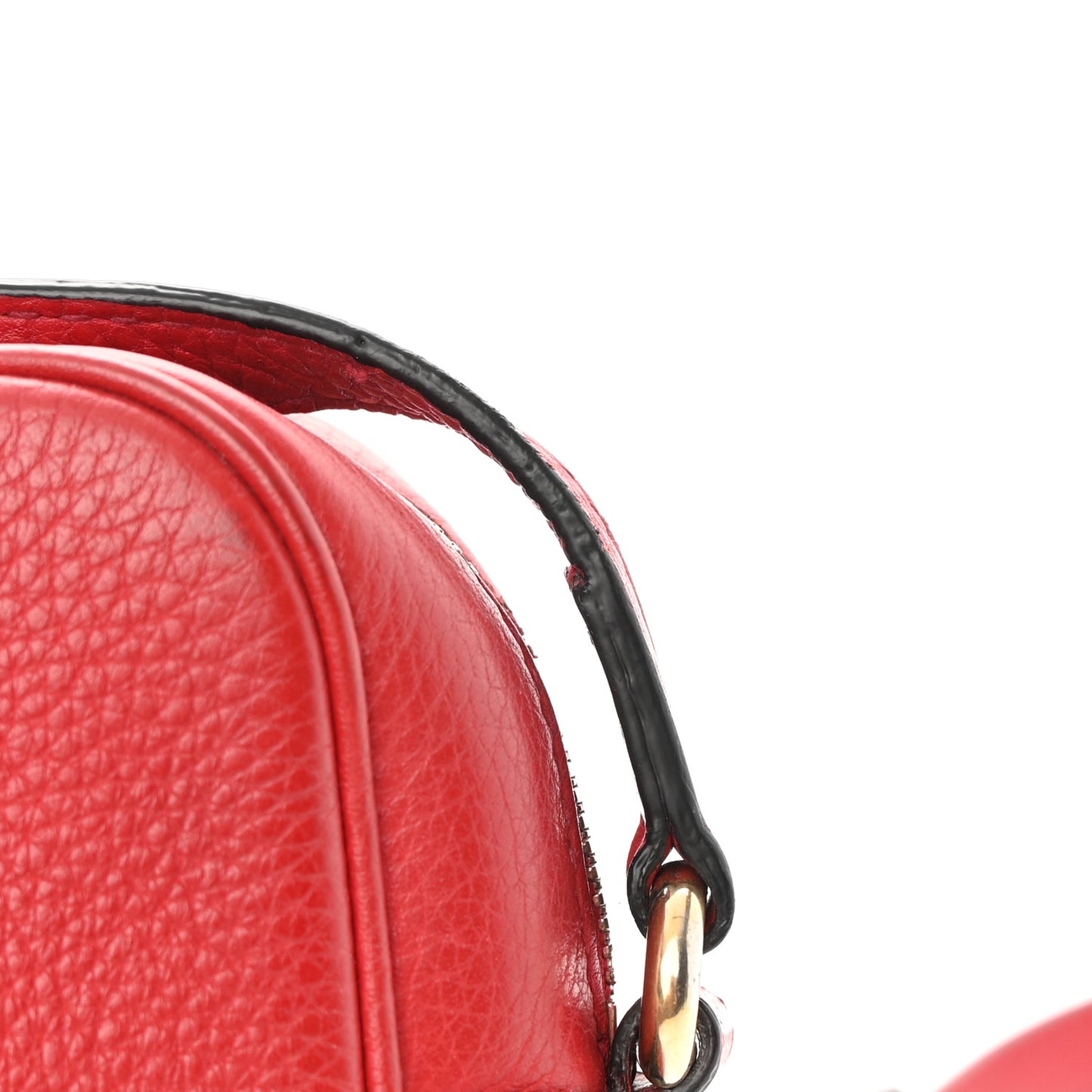 Pebbled Calfskin Small Soho Disco Bag Tabasco Red