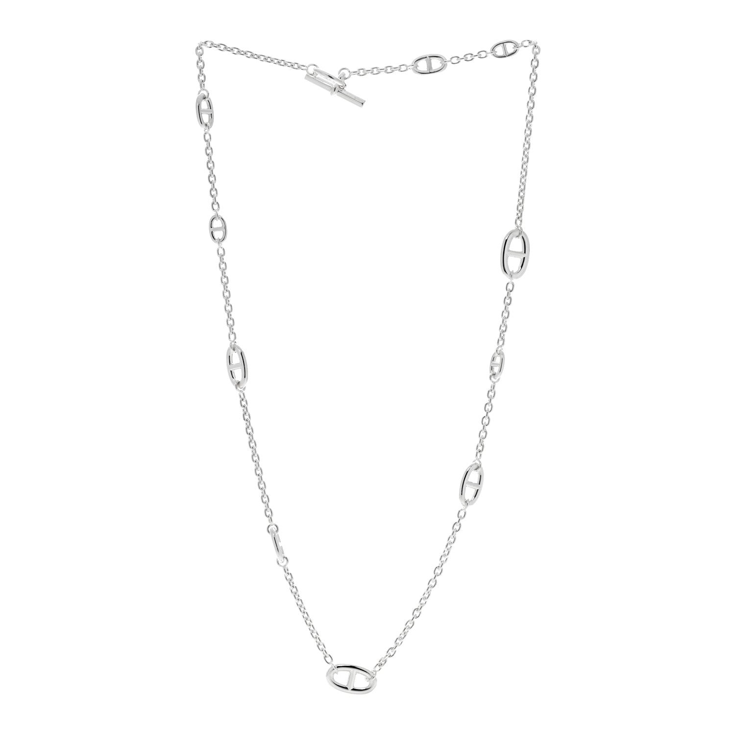 Hermes Sterling Silver Farandole Necklace 80 2 of 5
