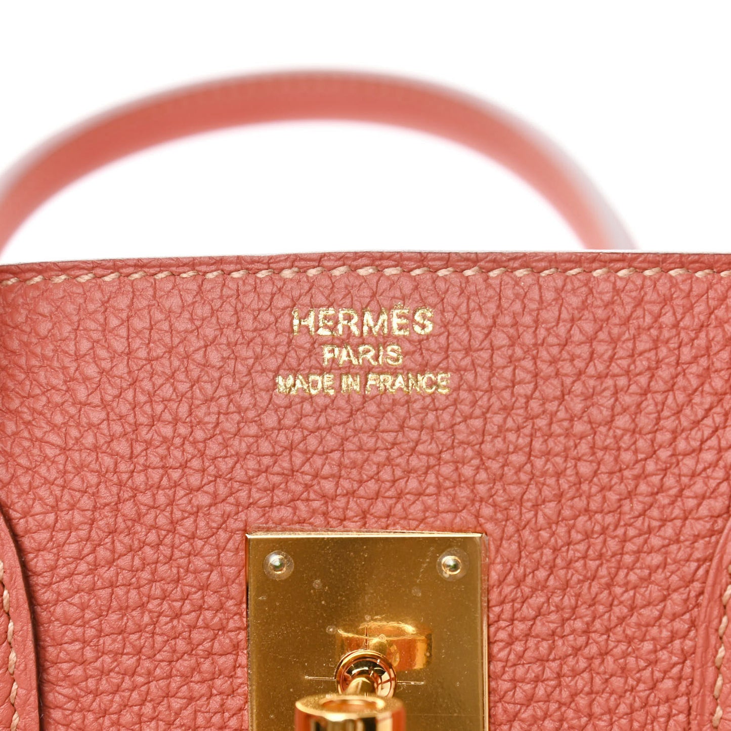 Togo Birkin 35 Rose Thé