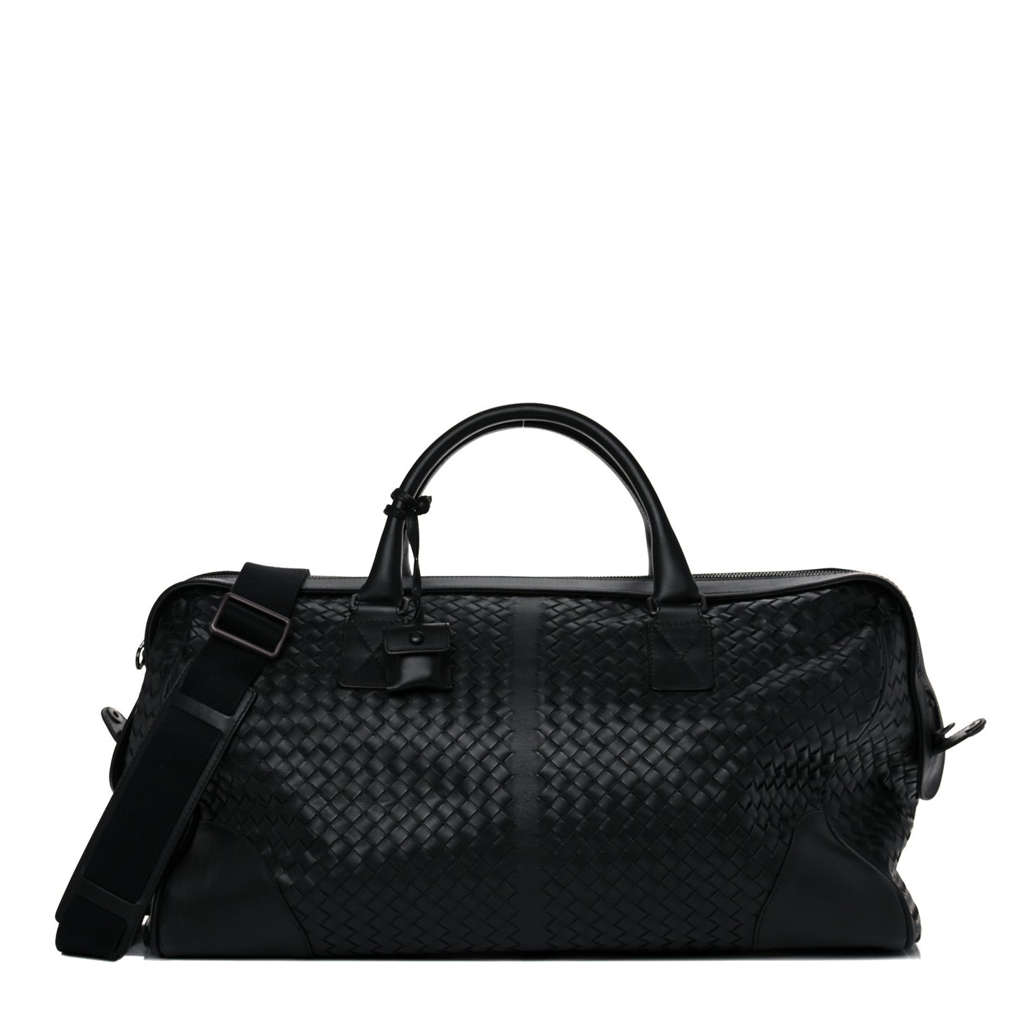 Nappa Intrecciato VN Large Duffel Black