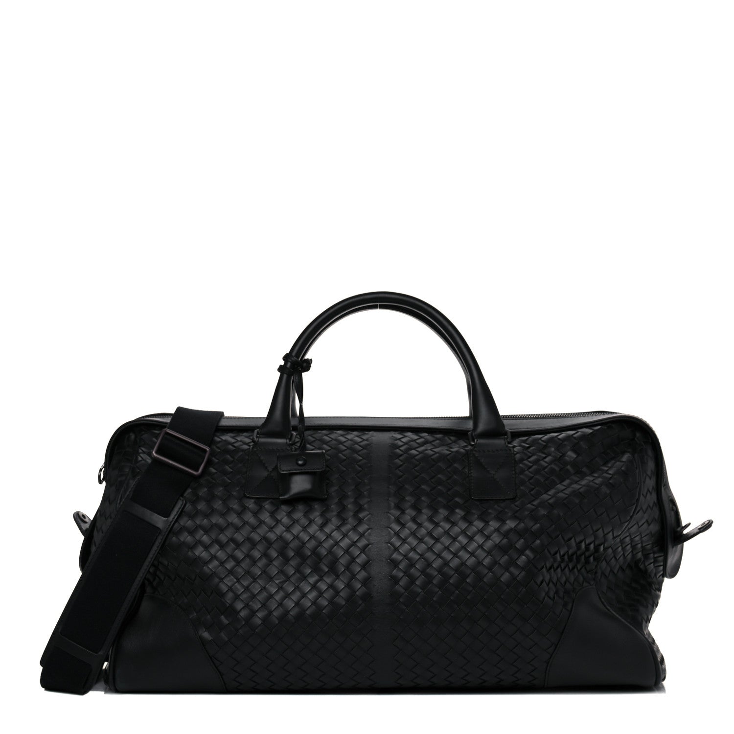 Bottega Veneta Nappa Intrecciato VN Large Duffel Black 1 of 15