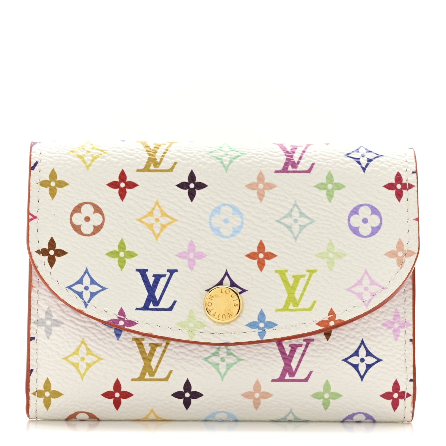Louis Vuitton LV X TM Monogram Multicolor Rosalie Coin Purse White Kawaii Pink 1 of 7