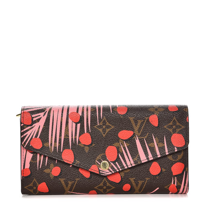Louis Vuitton Monogram Jungle Dots Sarah Wallet Sugar Pink Poppy 1 of 8