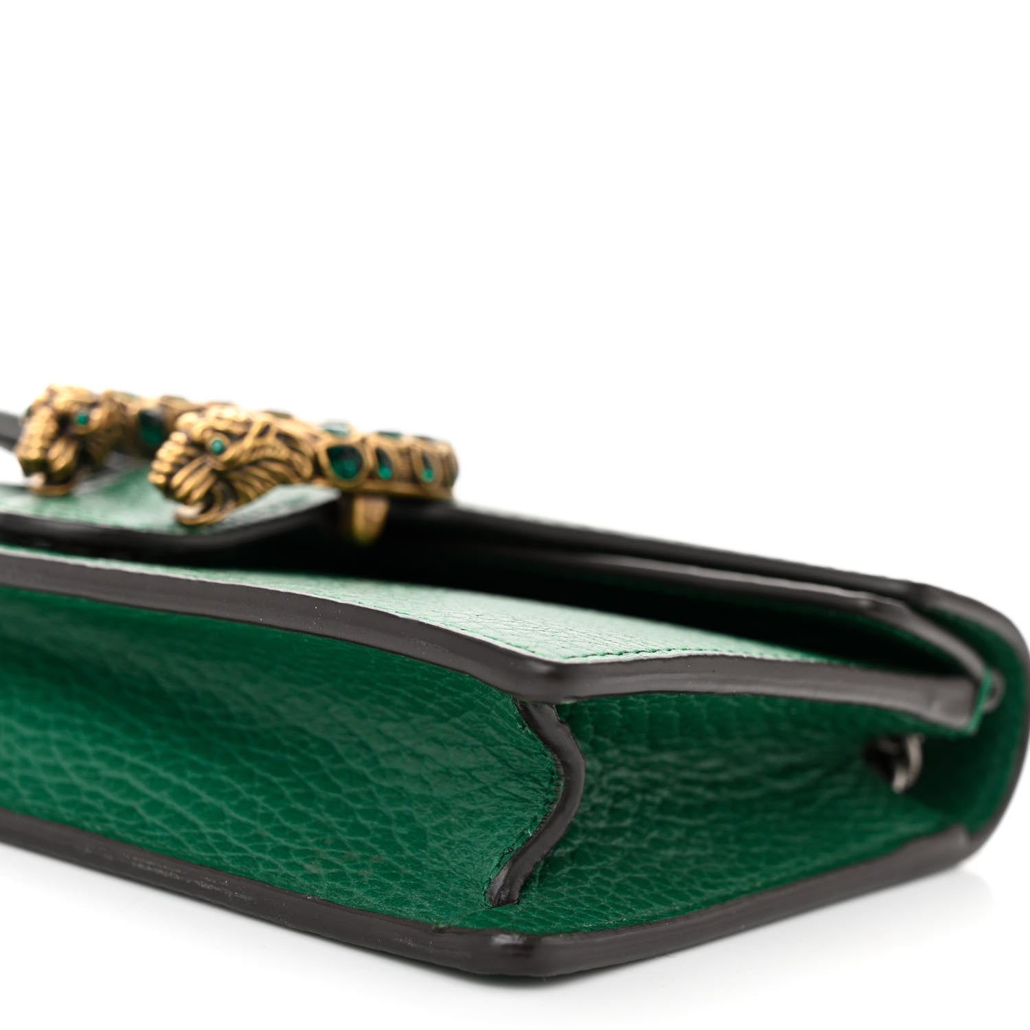 Gucci Dollar Calfskin Crystal Super Mini Dionysus Shoulder Bag Emerald 9 of 9