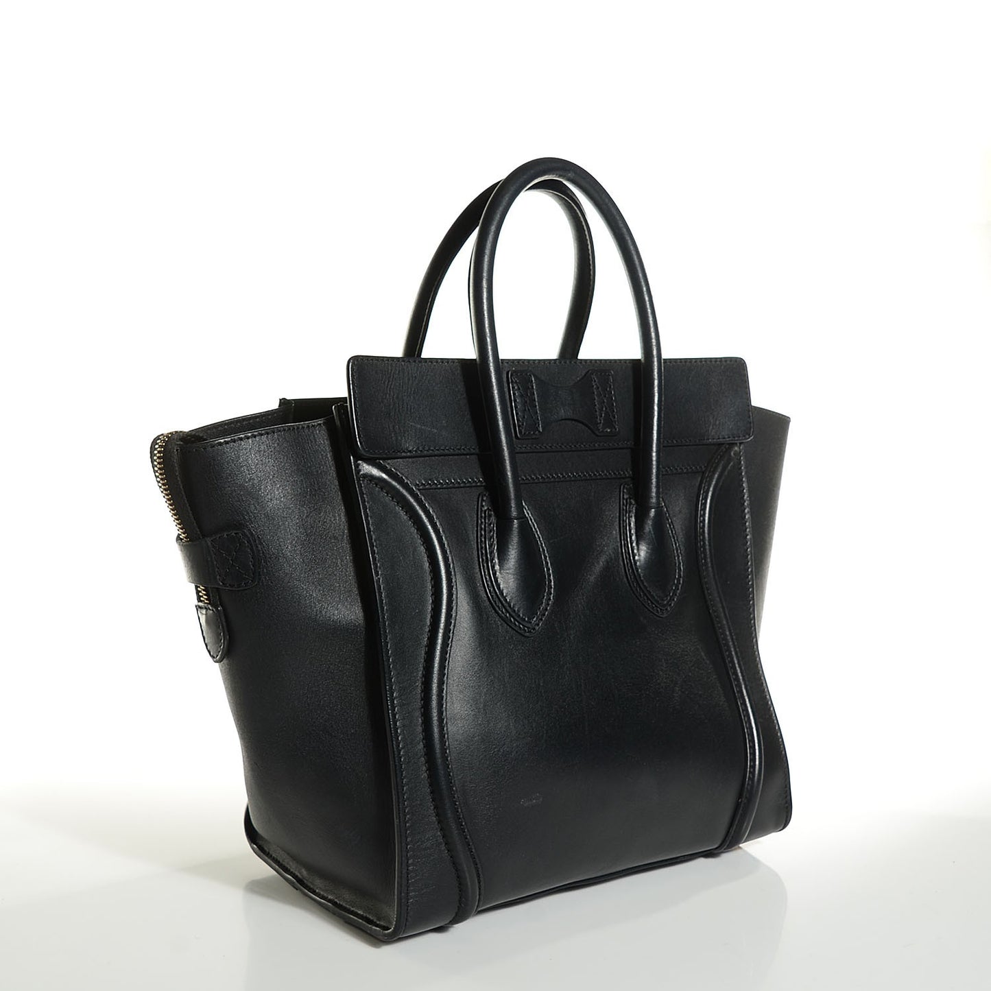 Smooth Calfskin Mini Luggage Black