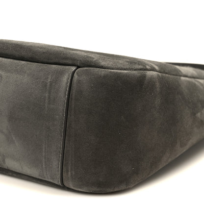Saint Laurent Suede Small Le 5 A 7 Soft Hobo Urban Grey 14 of 14