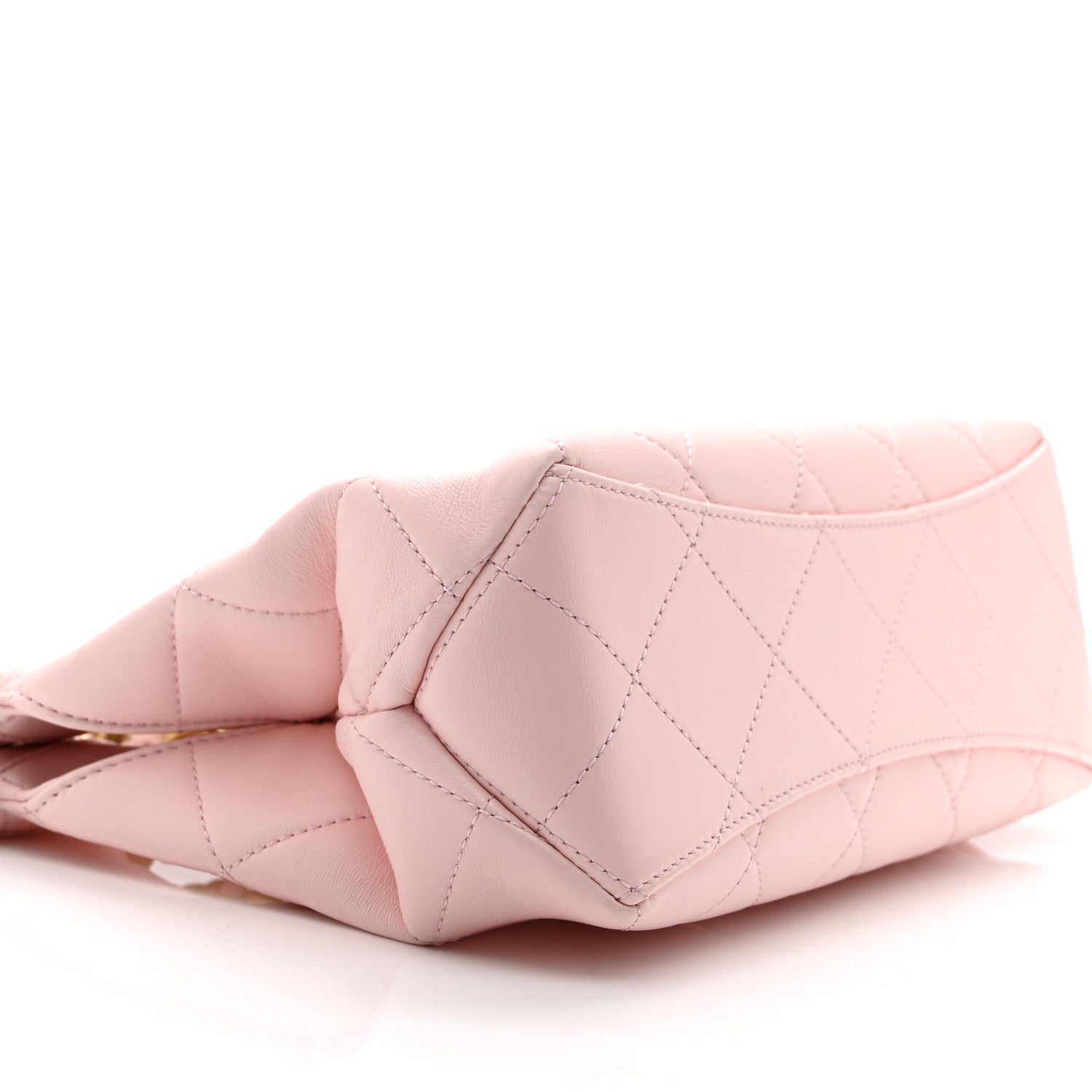Chanel Shiny Lambskin Small Shopping Bag Light Pink 9 of 10