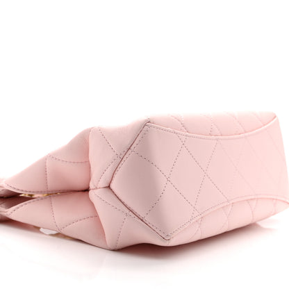 Chanel Shiny Lambskin Small Shopping Bag Light Pink 9 of 10