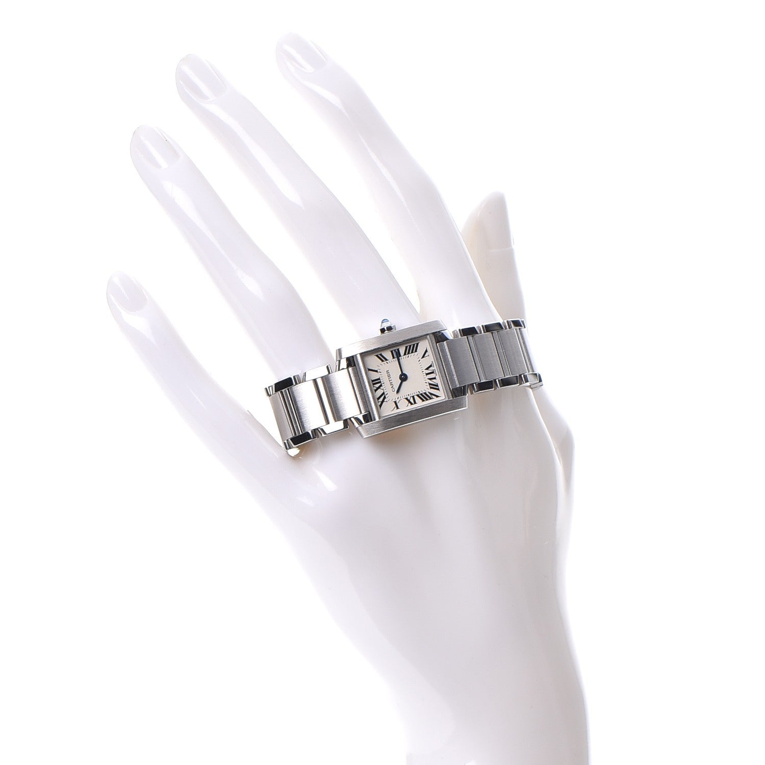 Cartier Stainless Steel 20mm Tank Francaise Quartz Watch 2 of 12