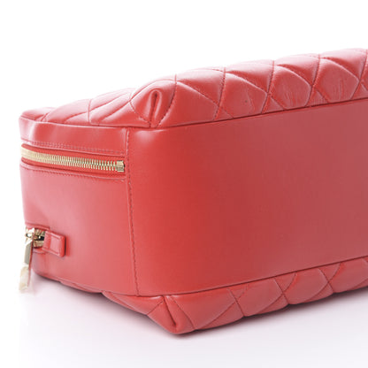 Chanel Lambskin Quilted Medium Trendy CC Bowling Bag Red 5 of 9