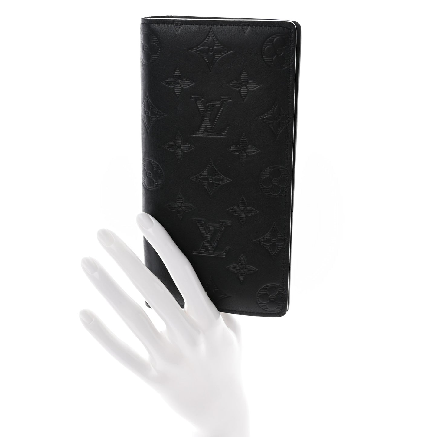 Calfskin Monogram Shadow Brazza Wallet Black