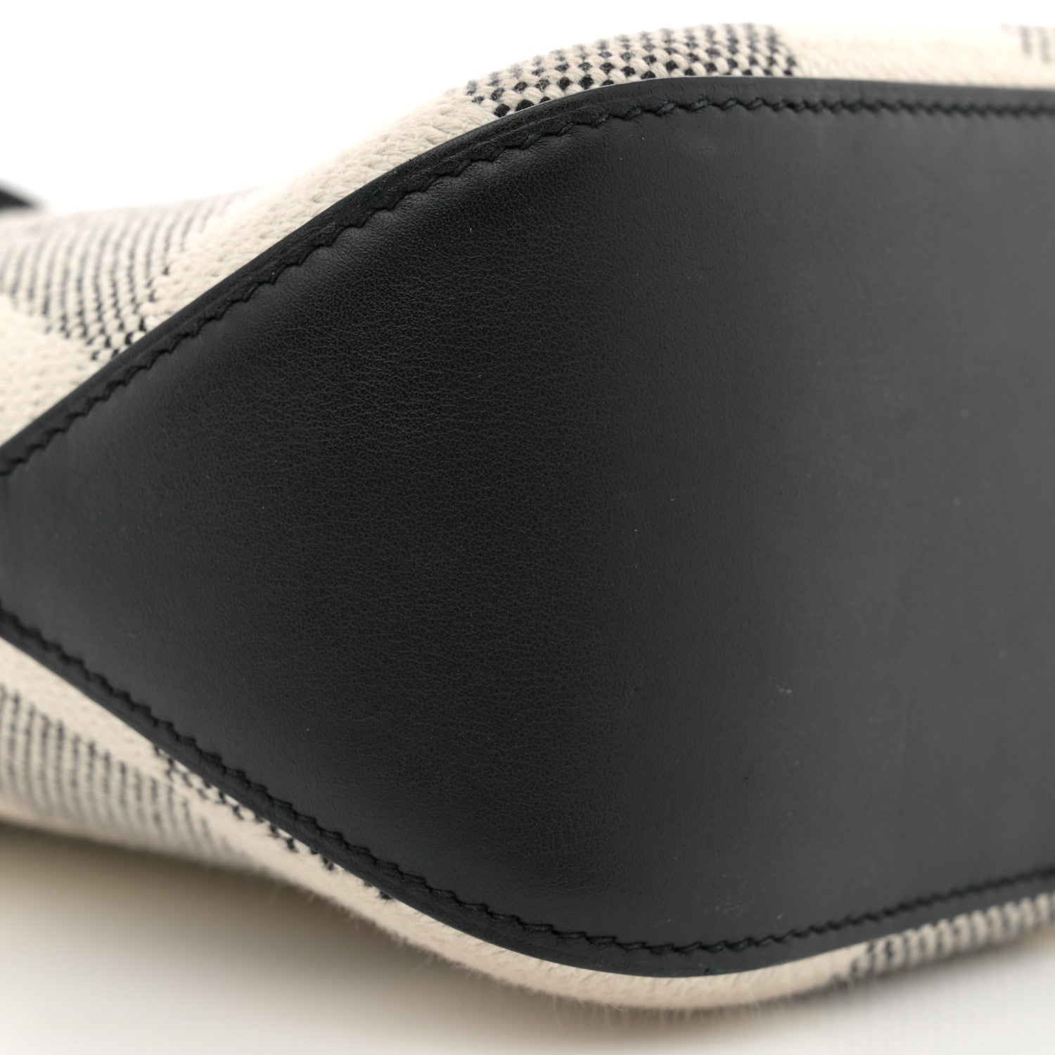 Hermes Swift H Canvas Cabas H En Biais 27 Black Ecru 9 of 11