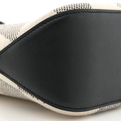 Hermes Swift H Canvas Cabas H En Biais 27 Black Ecru 9 of 11