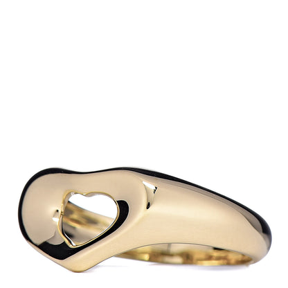 Tiffany 18K Yellow Gold Elsa Peretti Open Heart Ring 49 4.75 3 of 5