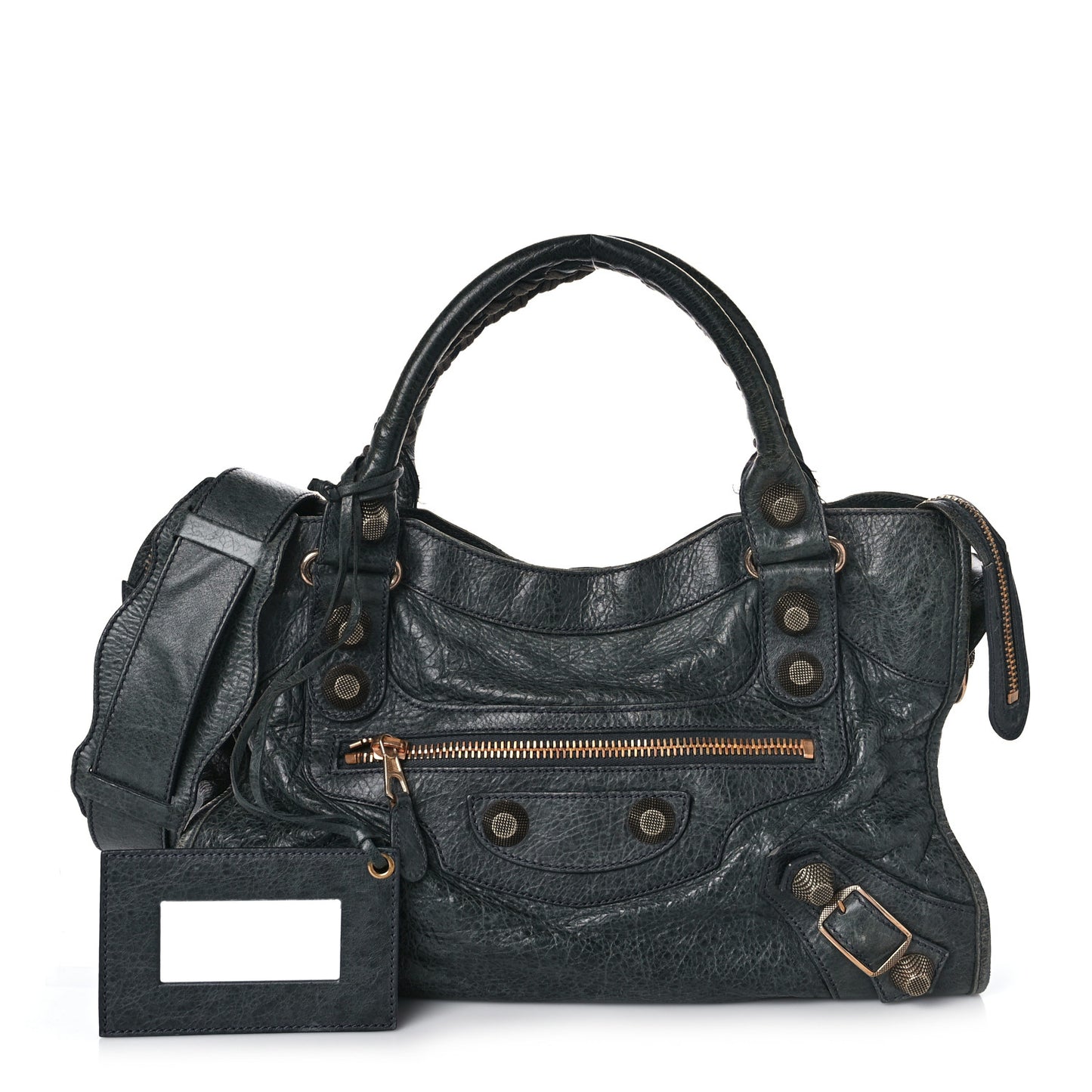 Agneau Giant 21 Rose Gold Hardware City Anthracite