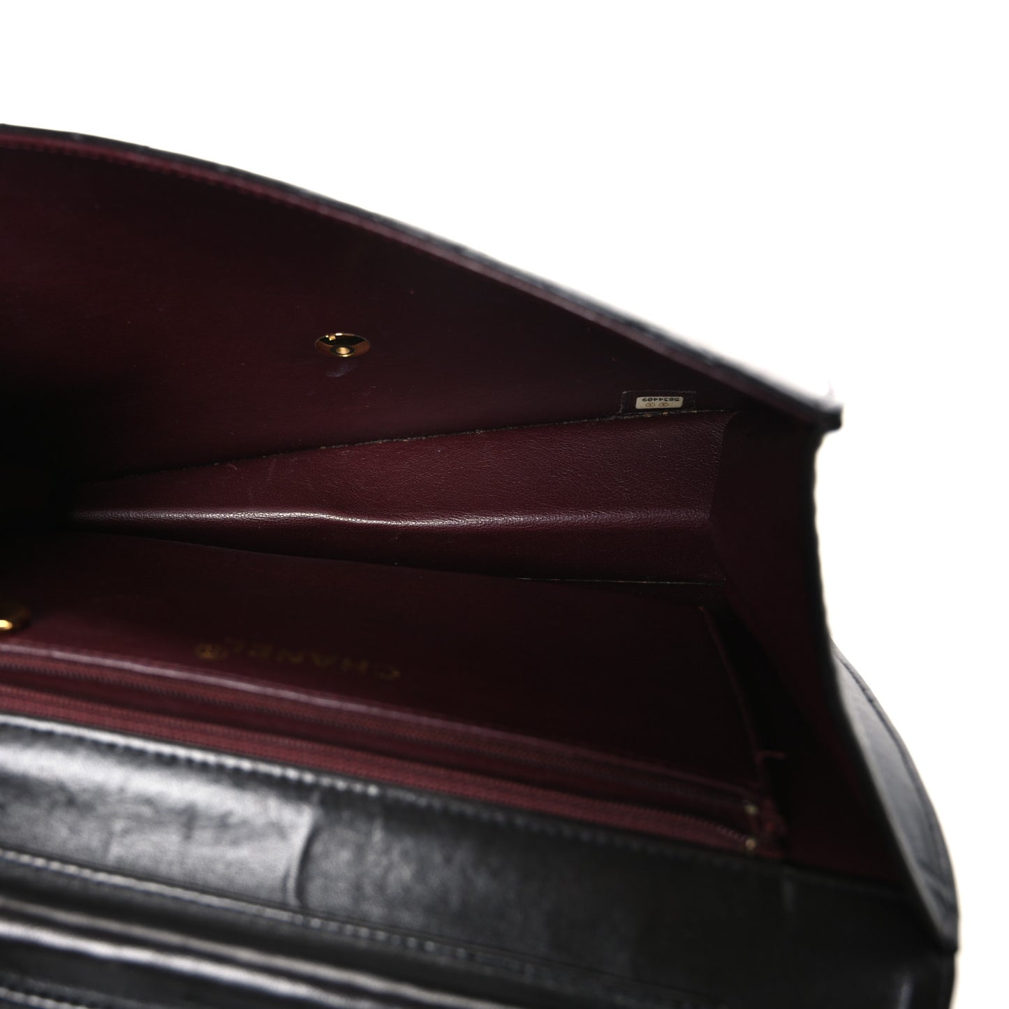 Lambskin Quilted Medium Single Flap Black