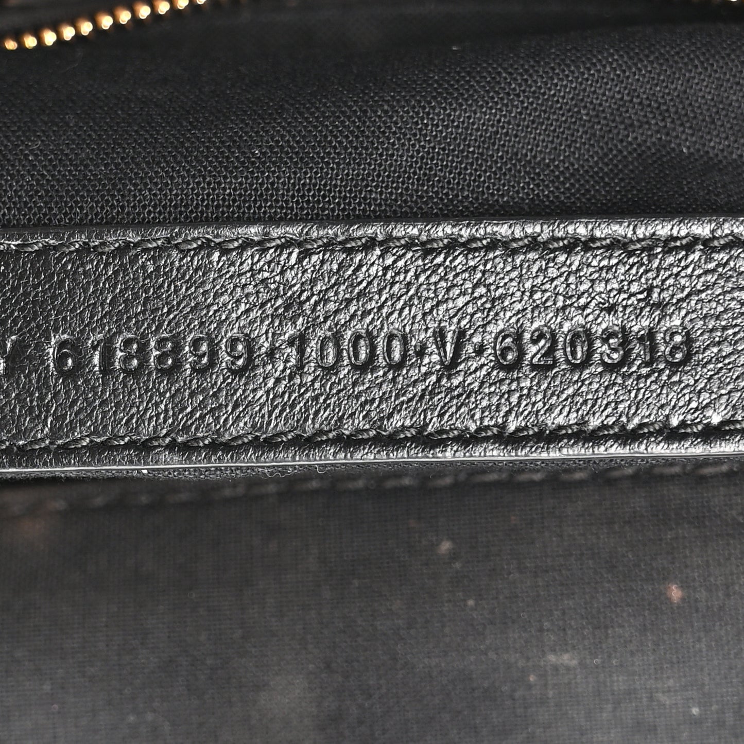 Grained Calfskin Logo XL Cloud Clutch Black