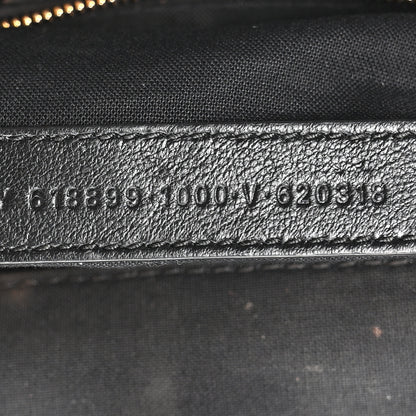 Balenciaga Grained Calfskin Logo XL Cloud Clutch Black 7 of 10